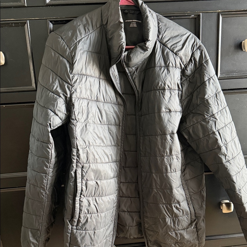 Amazon Men's Dark Gray Puffer Jacket
